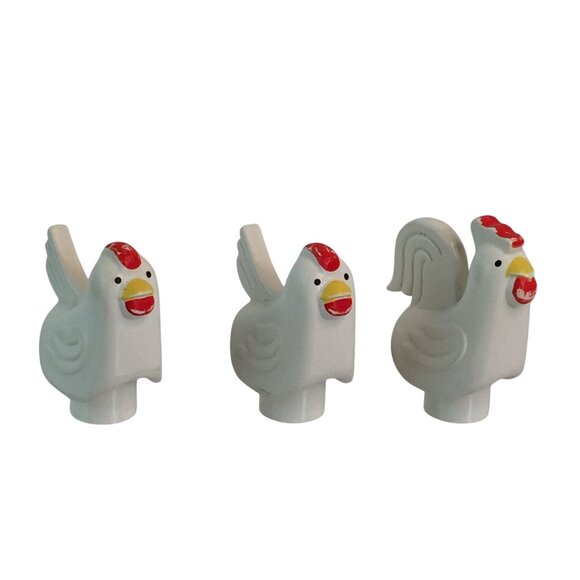 Vtg Lego Duplo Farm Animals Lot Horse Cow Sheep Chickens Scottish Terrier Dog - Picture 7 of 15